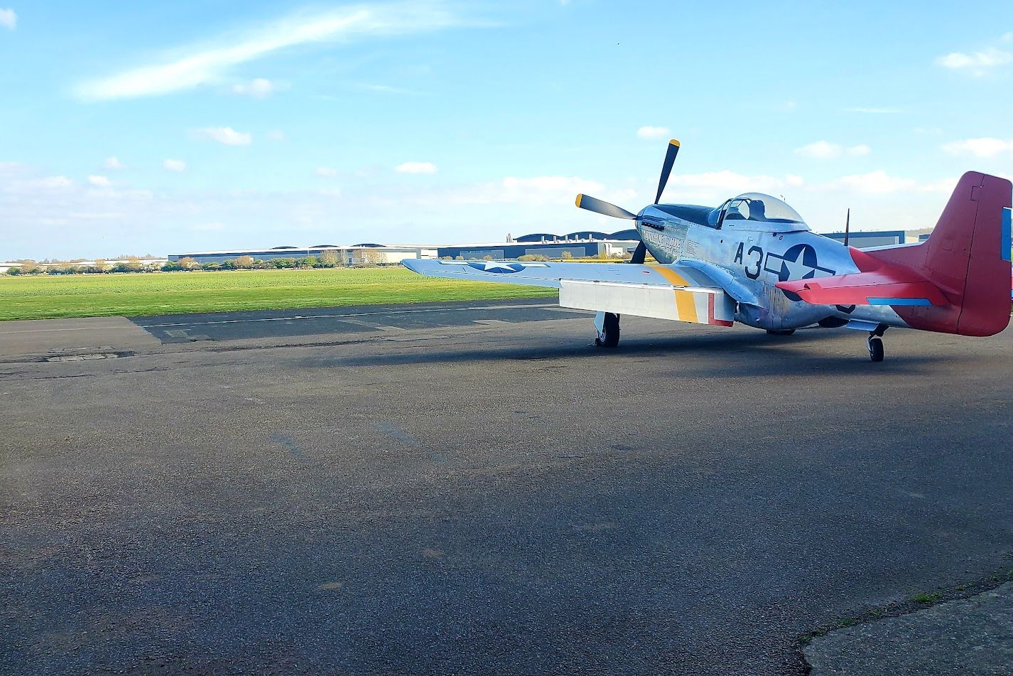 P-51 Mustang on the apron at Wellesbourne
