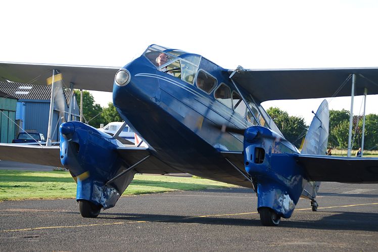 Historic biplane at Wellesbourne
